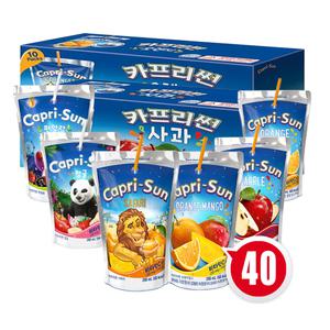 카프리썬 6종 세트 총40개(오렌지+오렌지망고+사과+정글+사파리+펀알람)
