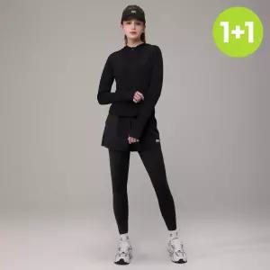 원+원 에버라스트 여자 투인원 반바지 레깅스 세트