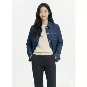 [하프클럽/크로커다일레이디]블루 캐주얼 데님 면 자켓 CLCMJK201