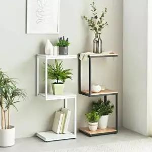동화속나무 큐브 선반장 거실 진열장 럭스 3단 화분다이 정리대