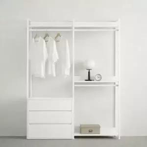 [동서가구]몬티아 철제 시스템 셀프 드레스룸/1600 서랍행거 DF643458