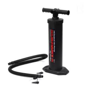 인텍스 공 튜브 매트 3종노즐 공기주입 에어펌프 L 휴대용