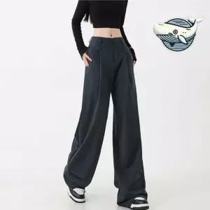 ONM 시크한 핀턱 슬랙스 편안한 허리 밴딩 일자