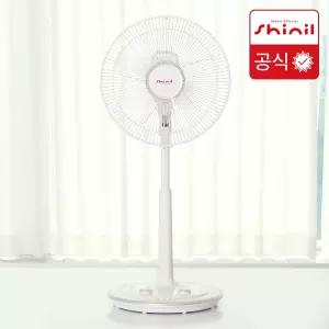 신일 14인치 저소음 5엽 가정용 초미풍 실버 스탠드 선풍기 