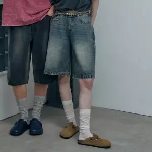 [행텐][행텐]여성 히든밴딩 논스판 버뮤다 데님팬츠_293(10520-156-402-10)