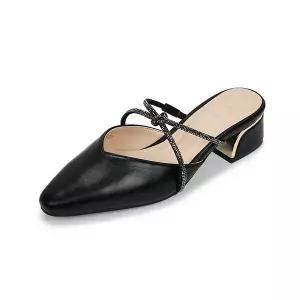 [하프클럽/무크]엠.무크 리에 크리스탈 뮬 블랙 516523904ZA