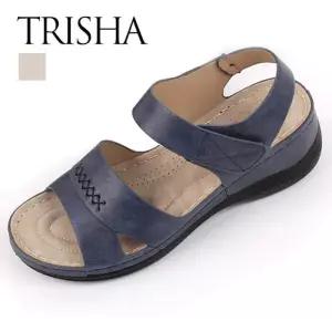 [트리샤]경량 쿠션 웨지 슬링백 샌들 BKH5158