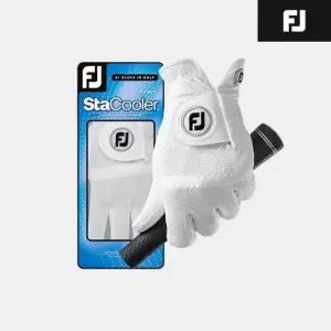 풋조이 스테이쿨러 양피 골프장갑 화이트  여성용  양손  67107E
