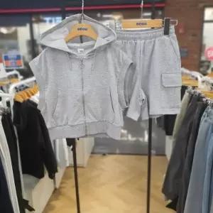 HC08 후드집업조끼4부건빵세트TR 주니어 여아/여름용 상하세트  SJZ304 FKTR03