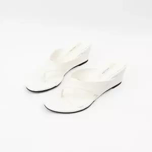 [롯데백화점]신난다슈 여성 쪼리 뮬 슬리퍼 샌들 힐 5cm 키높이 통굽 웨지 힐 샌들 AG257828 아이보리