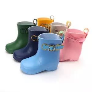 담비 리본 벨트 아동 레인부츠 유아 아기 어린이 장화