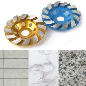 면갈이날 콘크리트연마기날 4인치 다이아몬드컵 날