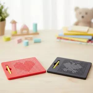 아이넷 자석 드로잉보드 구슬 그림 패턴 도안 만들기 마그네틱 그림판 숫자 한글 영어 공부