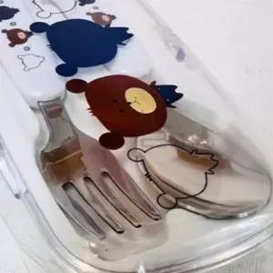 늘눠프 베어 스푼포크 케이스 세트 어린이식기세트