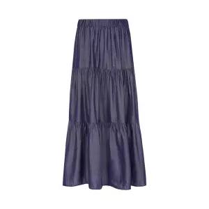 [샤트렌]풀밴딩 A라인 셔링 롱스커트_HCDFSK801 HCDFSK801