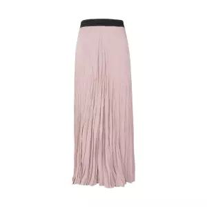 [샤트렌]플리츠 포인트 밴딩 롱스커트_HCDFSK101 HCDFSK101