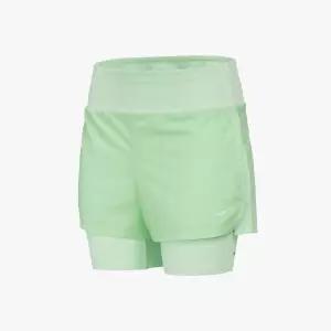 여자 라임 레깅스 결합형 4부 러닝 반바지 / 여성용 스포츠 기능성 여름바지