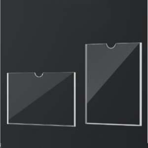 A4 부착용 꽂이판 투명 아크릴 알림판 월프레임 단면