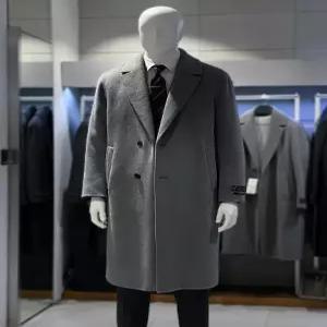 [트루젠][트루젠] 트루젠 (역시즌) 카키그레이 구스안감 핸드메이드 캐시미어블렌드롱코트 2344CL210470 (P