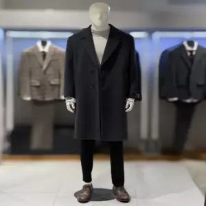 [트루젠][트루젠] 트루젠 (한정역시즌) 차콜그레이 캐시미어블렌드 핸드메이드 롱코트 2244CL201460 (P0036