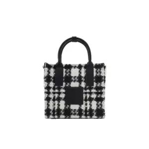 골프가방 CQK CWAB24X207_BK 여성 스퀘어 트위드 토트백
