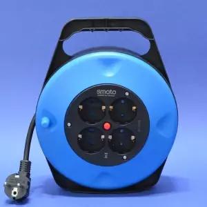 4구 접지전선릴 10m 1128011 휴대용캠핑릴 릴작업선 케이블릴 SM R4 4구멀티탭 온도과승