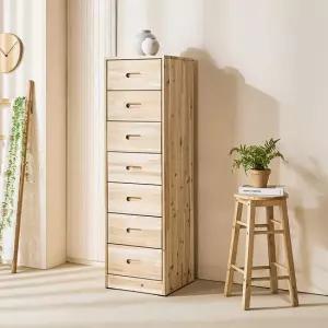 [데코라인] 나리 원목 7단 서랍장