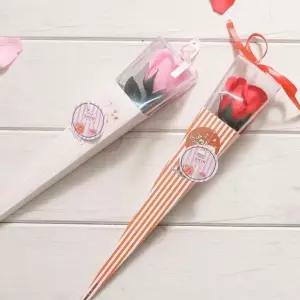 비누꽃 꽃다발 한송이 장미 케이스 입학식 발렌타인데
