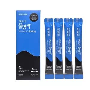 씨드비 프리미엄 물염색 시즌2 내추럴블랙 10g 4포/씨드비물염색