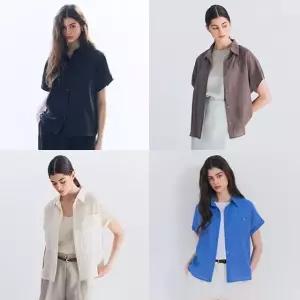 시원한린넨반팔셔츠4종세트