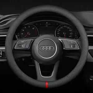 자동차 핸들 커버 얇은가죽 논슬립 사계절용 전차종 공용 원형 심플 프리미엄