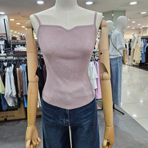 시슬리/애플아울렛/메탈 슬리브리스 니트 SAKP01441