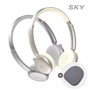 [케이스증정] 스카이 핏 에어 노이즈캔슬링 무선 헤드셋 블루투스 6.0 초경량 온이어 멀티포인트 HA1