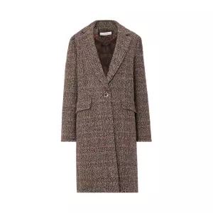 [올리비아하슬러]울혼방 하운드투스 체크 코트_OHDWCT203 OHDWCT203