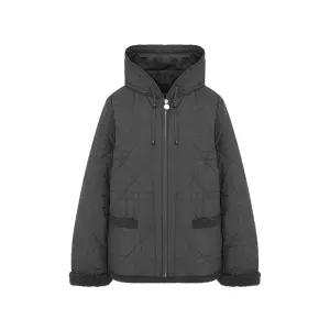 [올리비아하슬러]뽀글이 안감 믹스퀼팅 후드 패딩점퍼_OHDWPD102 OHDWPD102