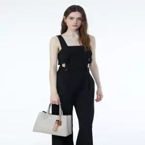 닥스 액세서리 여성 24FW [스테디셀러] 아이보리 테슬장식 소가죽 토트백 WCBA4F363IV