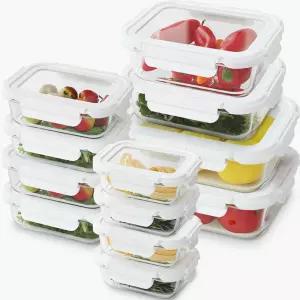 네오플램 클린 내열유리 반찬통 밀폐용기 전자레인지용기 12p세트