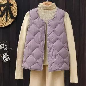 [하프클럽/]5컬러 여성 오리털 경량패딩조끼