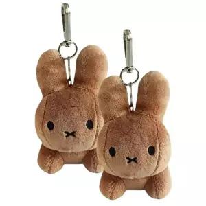 인형열쇠고리 미피 봉제인형 가방고리 갈색토끼 2P 예쁜 키링 백참