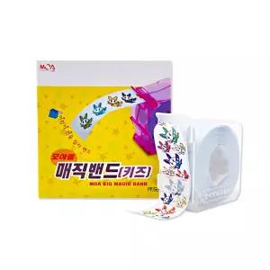 모아랩 매직밴드 키즈 36매 롤타입 20mm 칼라밴드 상처보호 반창고