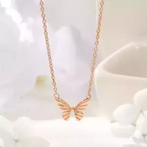 [비앤비골드] 14K 버터플라이 나비 컷팅 체인 목걸이 JNN41911