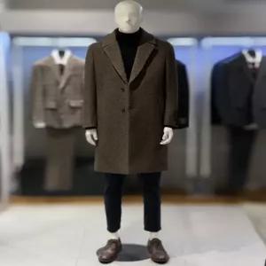 [트루젠][트루젠] 트루젠 (역시즌극소량) 이태리수입 브라운 프리미엄 남자 롱코트 2244CL510310 (P0036741