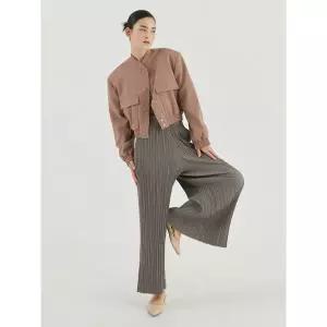 [플리츠미][최초가 149000원] 세미 와이드 플리츠 팬츠_HPPTF024H34