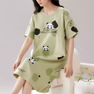 캡내장 여름 원피스 잠옷 롱 탑 홈웨어 파자마 캐릭터 귀여운 반팔 예쁜