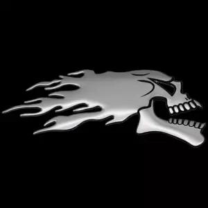 자동차 크롬 스티커 오토바이 바이크 본넷 도어 주유구 헬멧 튜닝 데칼 엠블럼 3D 입체