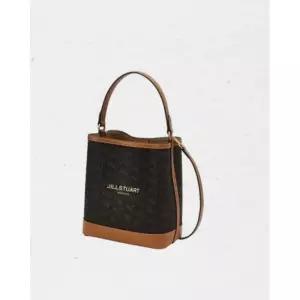 질스튜어트 브라운 로젤라 칠링 패턴 가죽 콤비 버킷백 M JABA4E355W2 321787