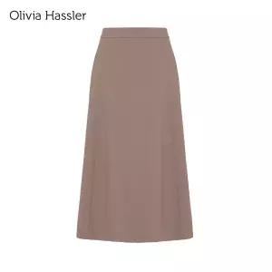 [올리비아하슬러]여성 세미 플레어 롱 스커트_OHDFSK202 OHDFSK202