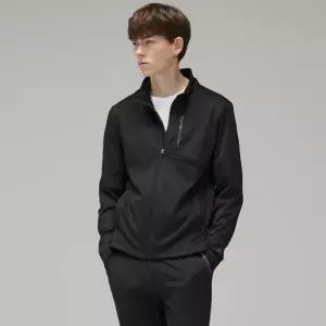 [스케쳐스]남성 캐주얼 스트레치 웜 트랙셋업 2종(블랙)