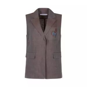 [올리비아하슬러][올리비아 하슬러] 투톤 린넨 베스트_OHCFVT101