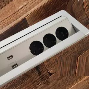 책상매립 회전 멀티탭 usb 3구 돌아가는 서랍빌트인